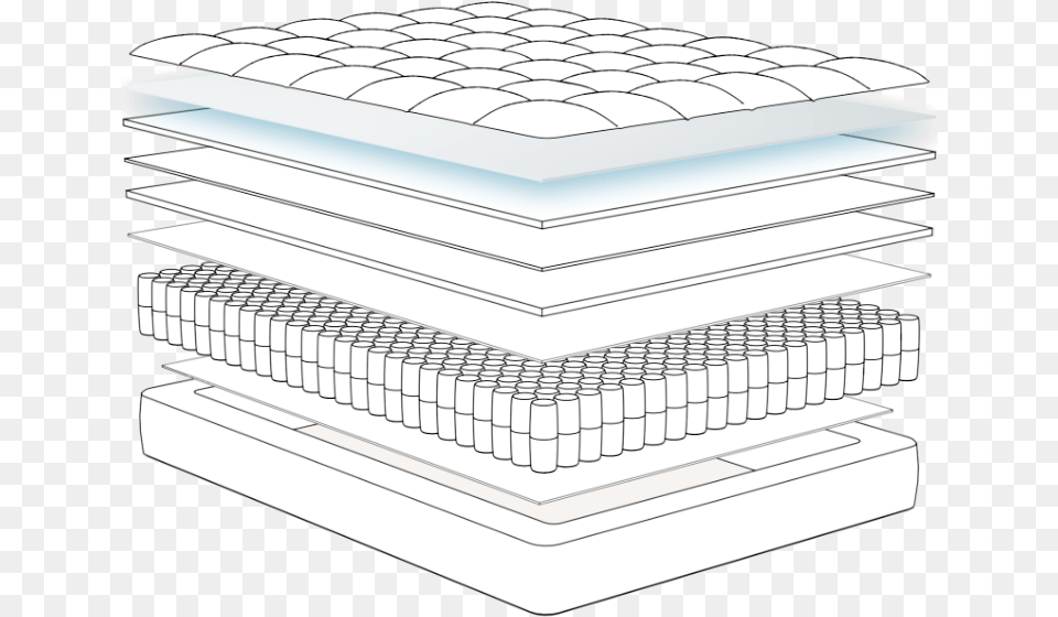 Dream Cloud Mattress Sketch Of Mattress, Furniture Free Transparent Png