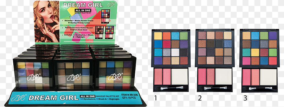 Dream Girl All In One Makeup Palette Eye Shadow, Paint Container, Person, Face, Head Png