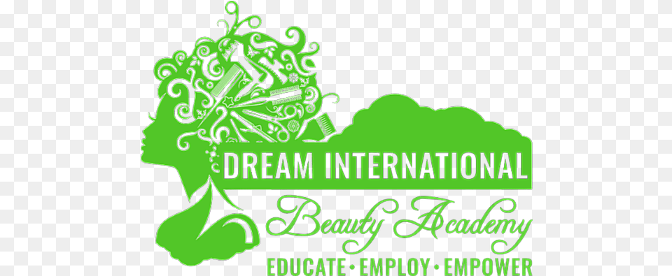 Dream International Beauty Academy Beauty Salon Hairstylist Svg, Art, Graphics, Green, Herbal Free Png Download