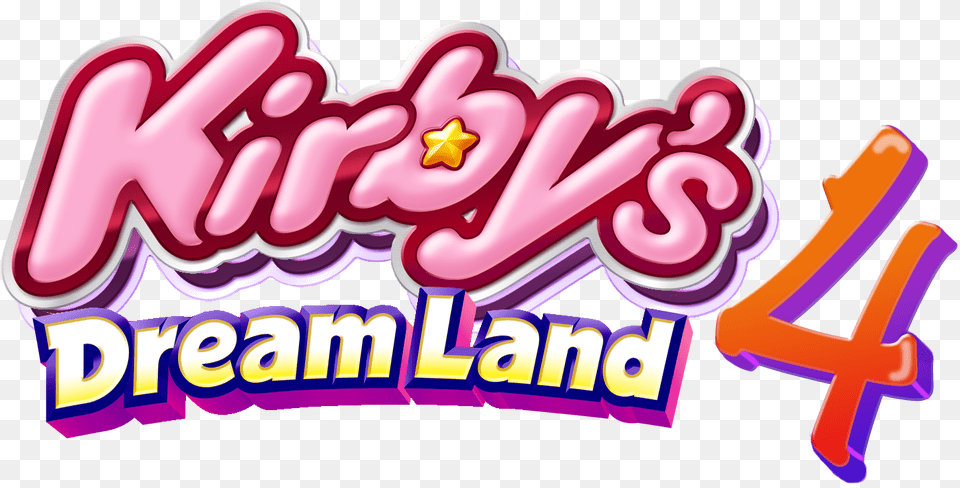 Dream Land Wii Game Kirby Return To Dreamland Logo, Dynamite, Weapon, Food, Sweets Png Image