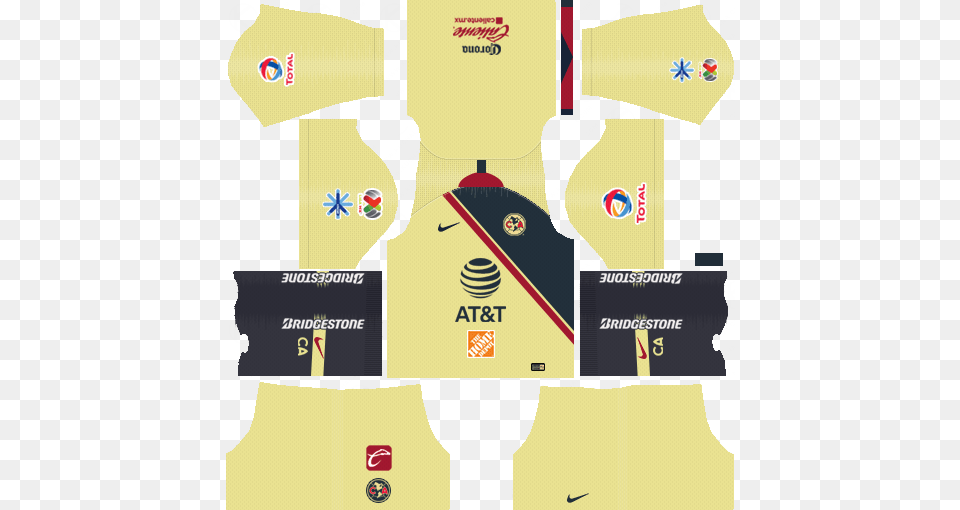 Dream League Soccer Kits America Club 2018 19 Kits Dream League Soccer 2018 Club America, Airport, Chart, Plot Free Png