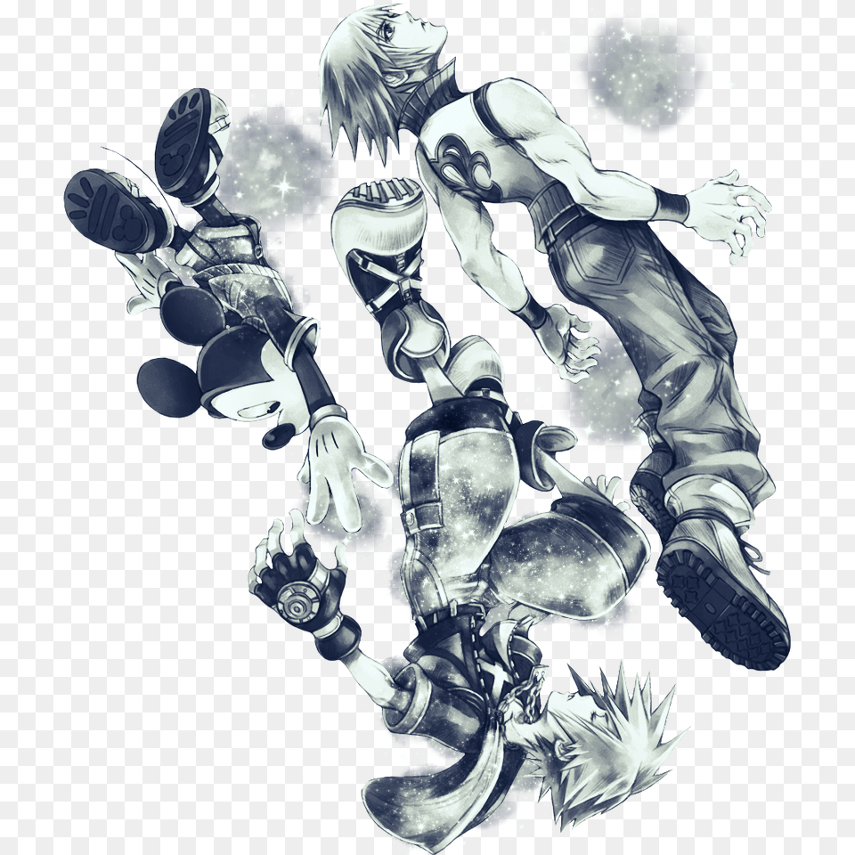 Dream Sora Kingdomhearts Riku Mickey Mickeymouse Ddd Kingdom Hearts 3ds Cover, Art, Graphics, Adult, Wedding Free Png