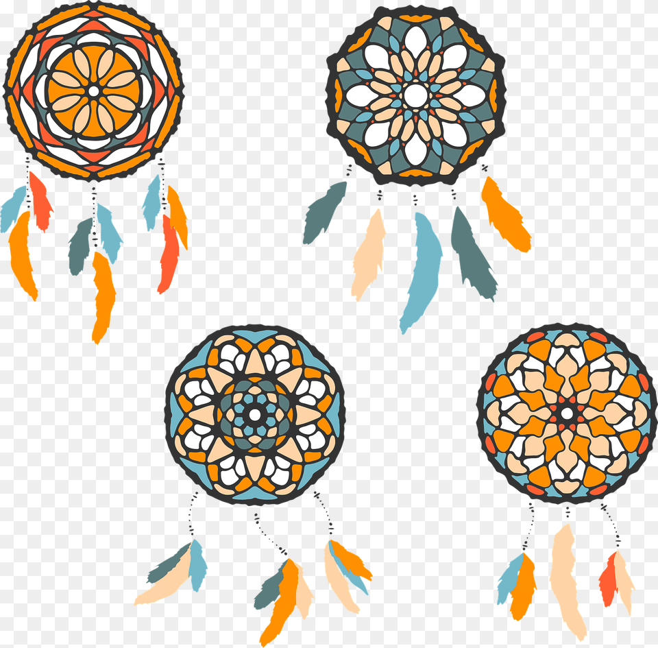 Dreamcatcher Abstract Orange Blue Azure Vector Dream Catcher Vector Warna, Art, Graphics, Pattern, Baby Free Transparent Png