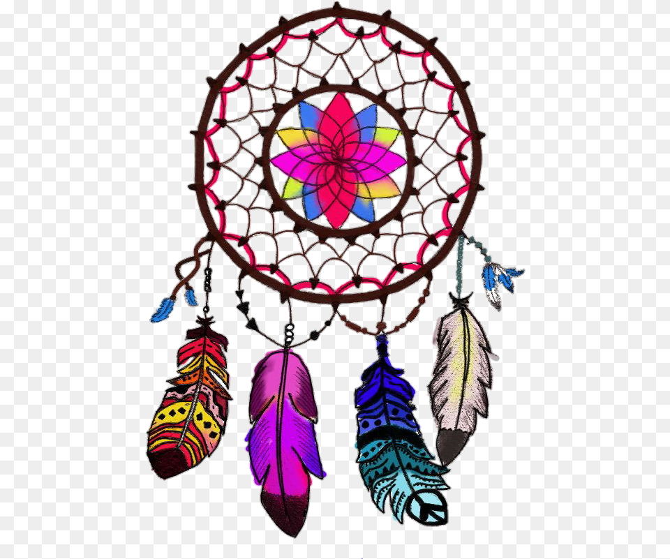 Dreamcatcher Clipart Feather Dream Catcher Transparent, Accessories, Art, Earring, Jewelry Free Png Download