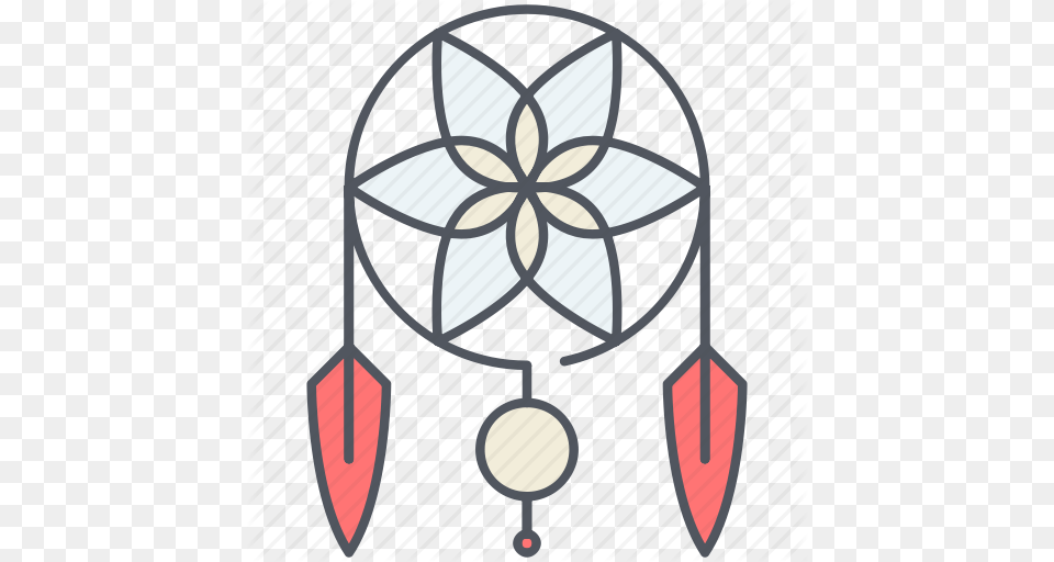 Dreamcatcher Indian Indigenous Native Texas Tribe Wild West Icon, Art Free Png Download