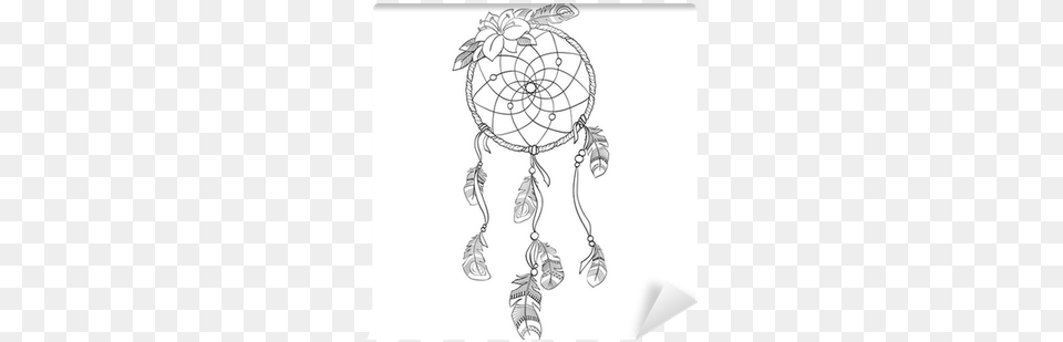 Dreamcatcher Vector Illustration Wall Mural Pixers Horse Dream Catcher Coloring Pages, Art, Drawing, Doodle, Chandelier Free Png