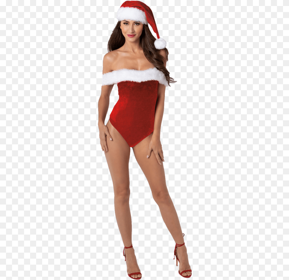 Dreamgirl Off The Shoulder Christmas Teddy Costume Hat, Adult, Shoe, Person, High Heel Free Png