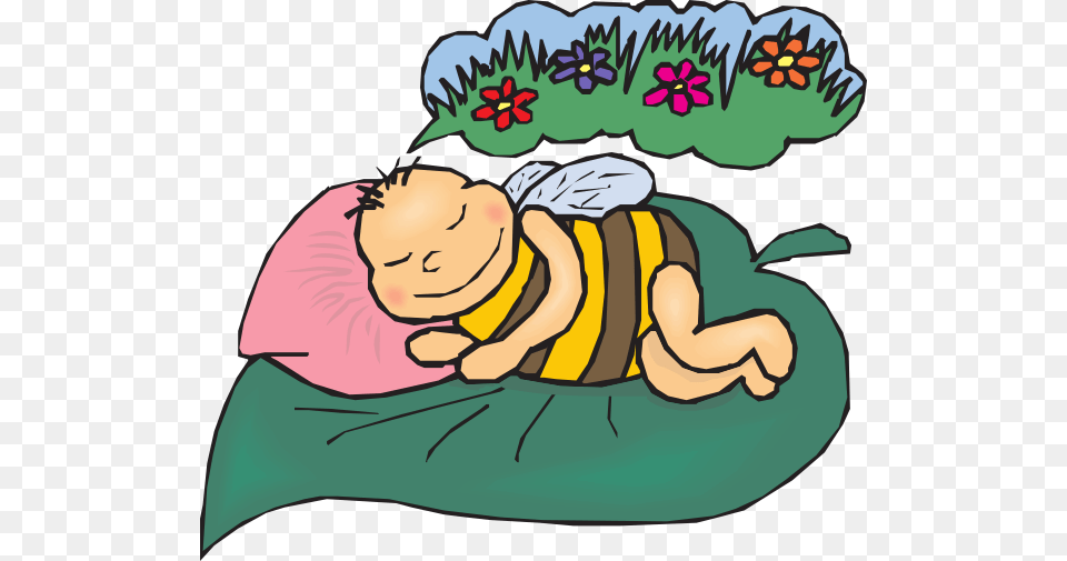 Dreaming Bee Clip Art, Person, Sleeping, Baby, Face Free Transparent Png