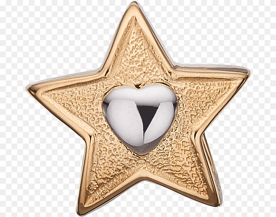 Dreaming Hearts Gold Plated Charm Jewellery, Symbol, Star Symbol, Accessories Free Png Download