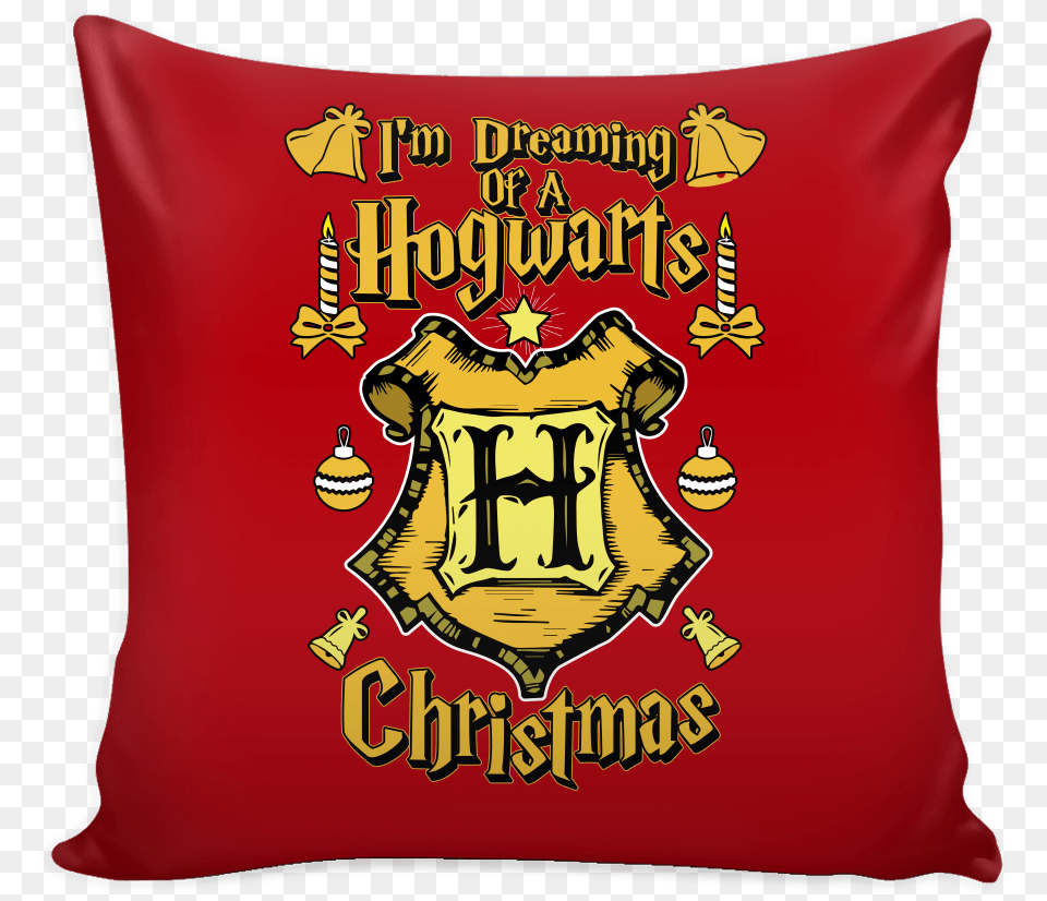 Dreaming Of A Hogwarts Christmas Festive Funny Stencils Prints On Pillow Cover, Cushion, Home Decor, Person Png
