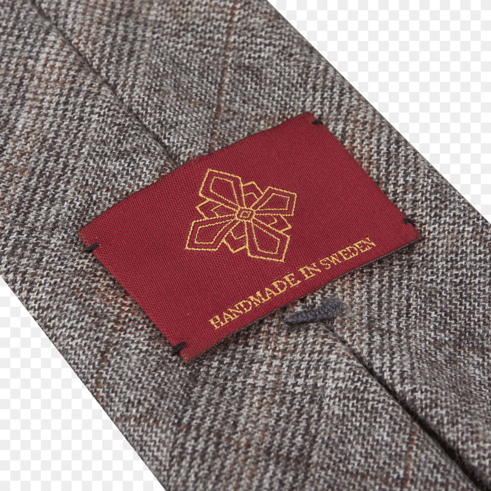 Dreaming Of Monday Grey Red Square Wool Tie Tip Tag Stitch, Pants, Clothing, Text, Passport Free Png Download