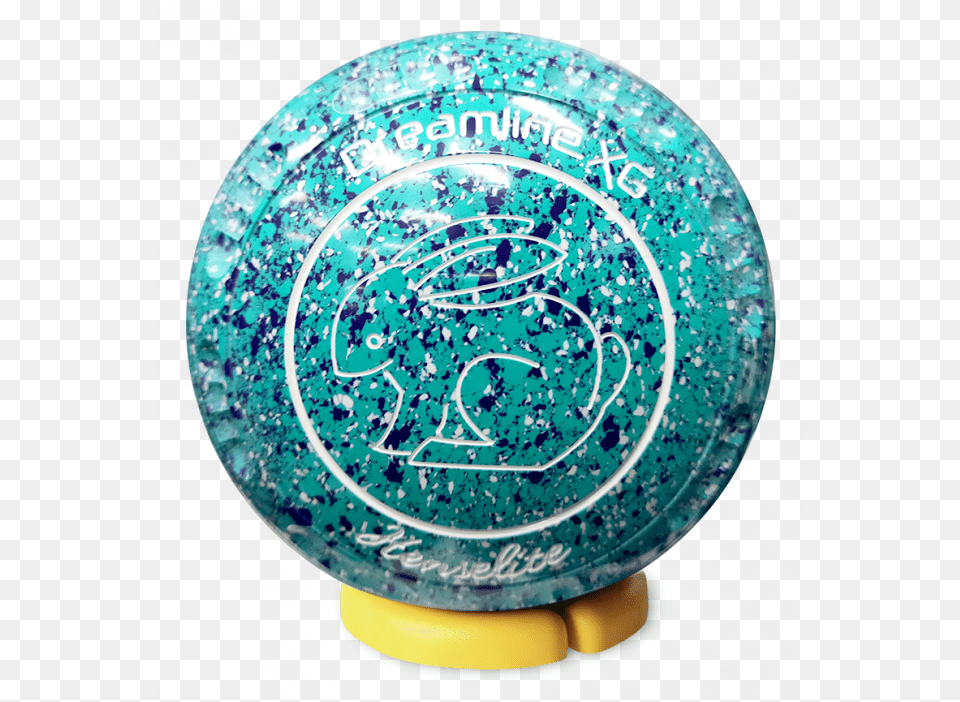 Dreamline Xg Size 1 Gripped Blue Lagoon Rabbit Logo Circle, Sphere, Plate, Turquoise, Bowling Free Png