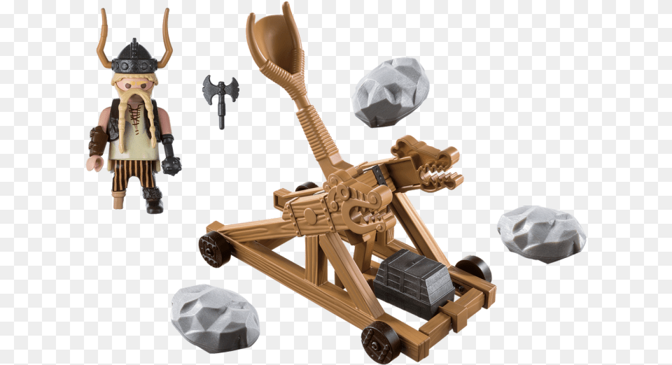 Dreamworks Dragons Gobber With Catapult Playmobil 9245, Baby, Person Png Image