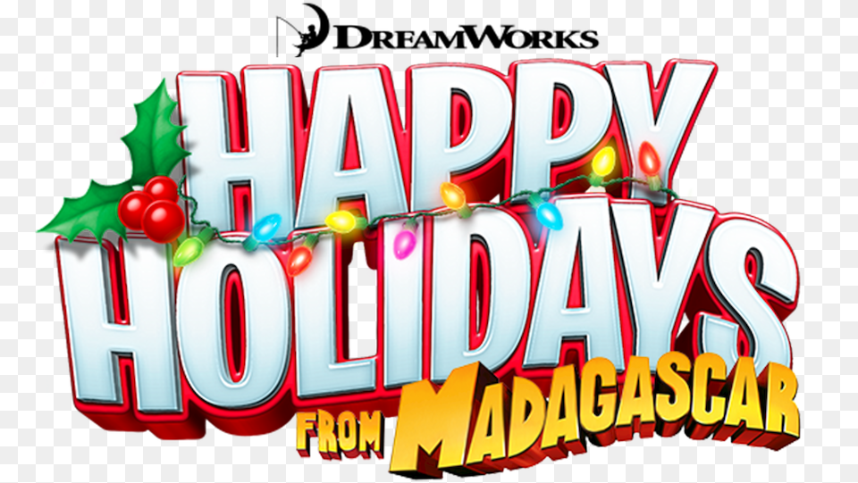 Dreamworks Happy Holidays From Madagascar Madagascar, Dynamite, Weapon Png