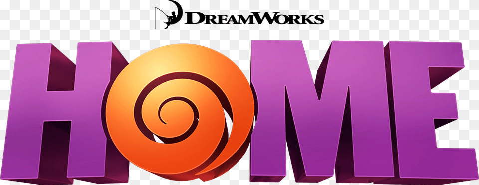 Dreamworks Home Logo Dreamworks Home Logo, Purple, Spiral, Coil Free Png Download