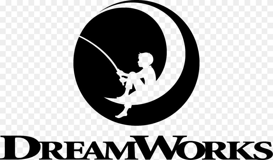 Dreamworks Logo Black, Fishing, Leisure Activities, Outdoors, Water Free Png Download