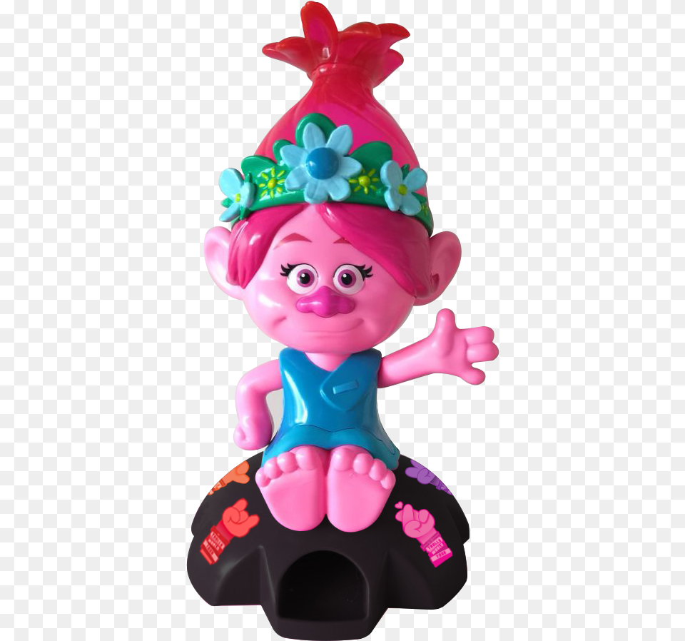 Dreamworks Trolls 2 Poppy Dispenser, Figurine, Baby, Person, Toy Png