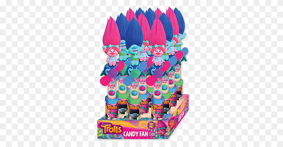 Dreamworks Trolls Character Fan Candy Toy Great Service Fresh, Birthday Cake, Cake, Cream, Dessert Free Png