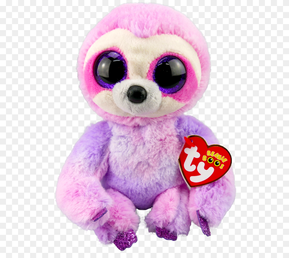 Dreamy The Purple Sloth Regular Beanie Boo Lemon Drop Beanie Boo, Plush, Toy Png