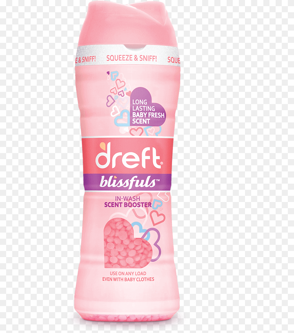 Dreft Blissfuls In Wash Scent Booster Dreft Blissfuls In Wash Scent Booster Original Baby, Cosmetics, Can, Tin, Deodorant Png Image