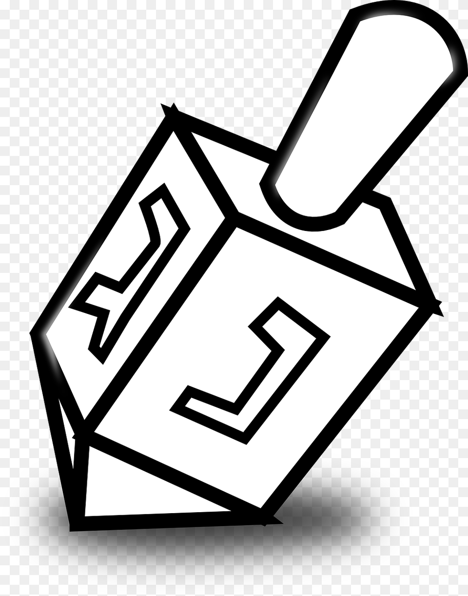 Dreidel Clipart Black And White, Electrical Device, Switch Free Png