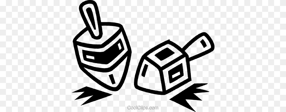 Dreidels Royalty Vector Clip Art Illustration, Ammunition, Electronics, Grenade, Weapon Free Png Download