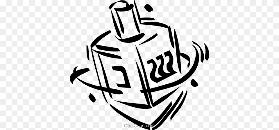 Dreidels Royalty Vector Clip Art Illustration, Bottle, Person Free Transparent Png