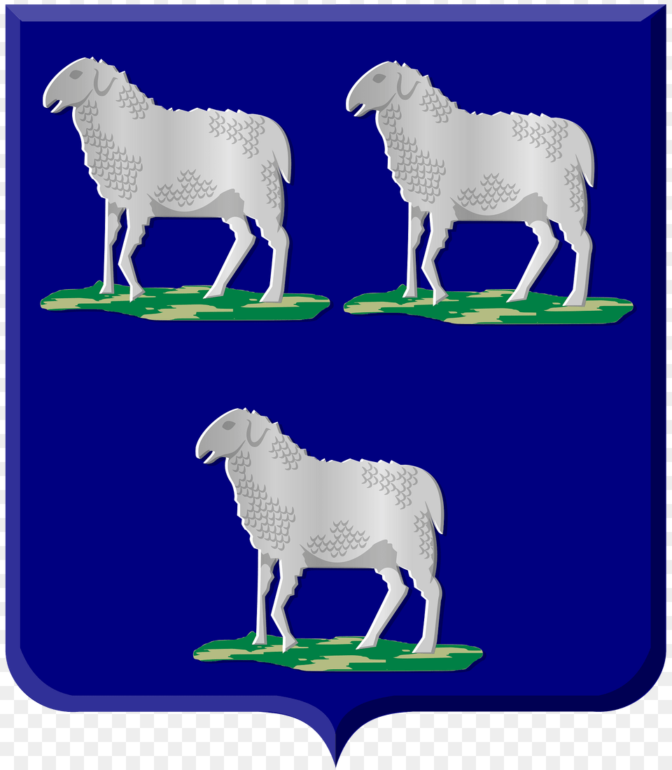 Dreischor Wapen Clipart, Animal, Livestock, Mammal, Sheep Png