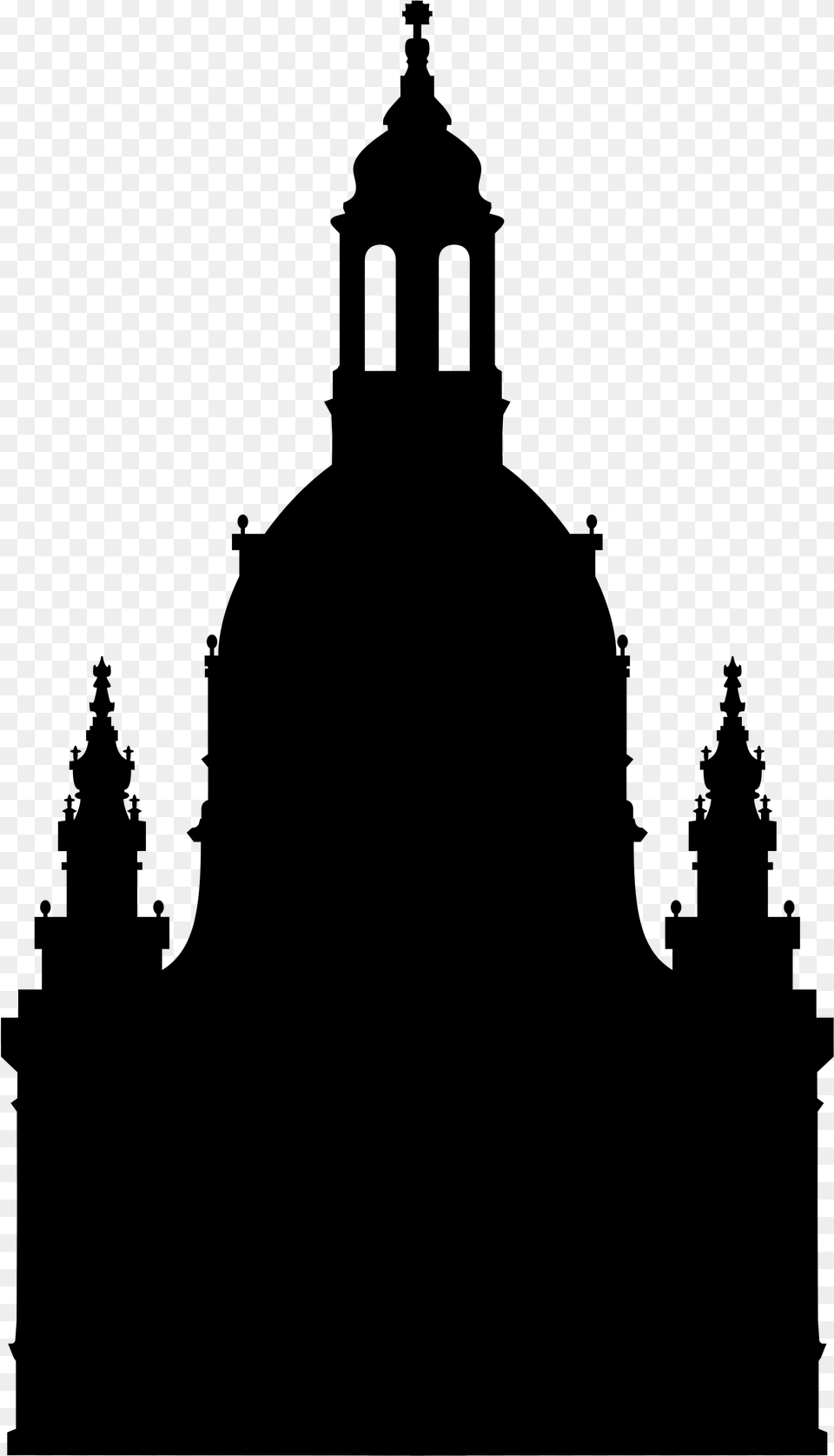 Dresden Frauenkirche Semperoper Dresden Zwinger Building Dresden, Gray Free Png