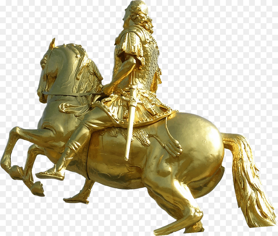 Dresden Golden Rider Clip Arts Shivaji Maharaj Horse Riding Photo, Bronze, Gold, Person, Adult Free Png