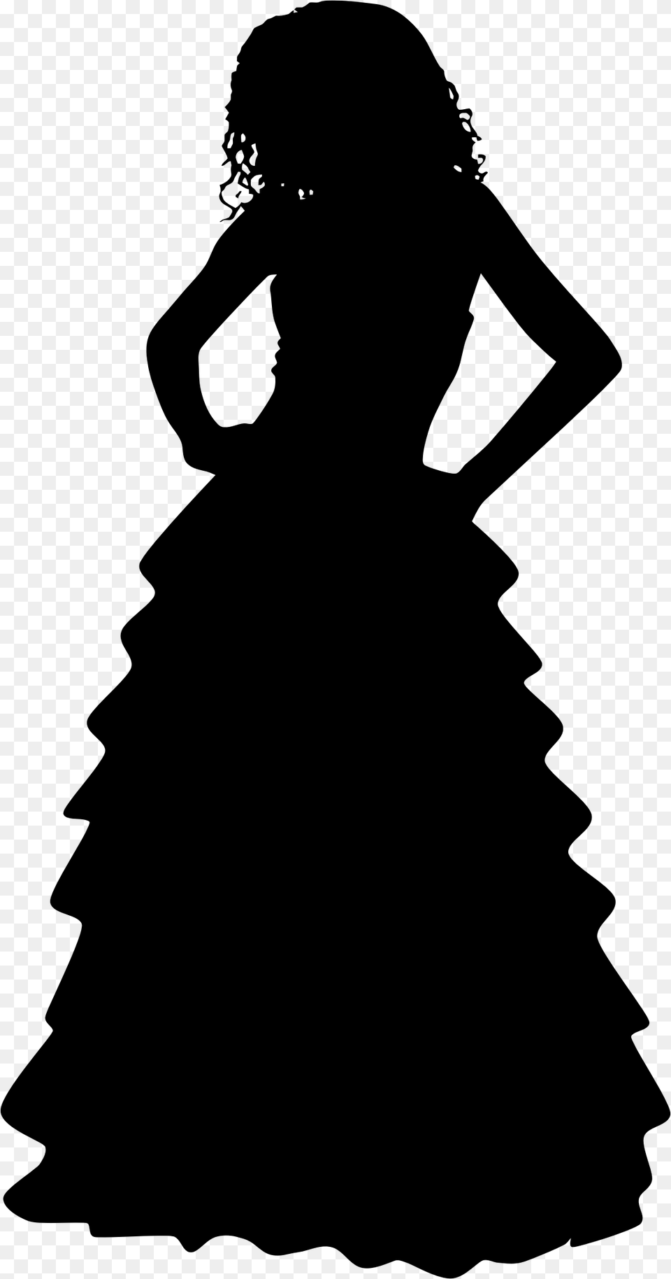 Dress, Gray Free Png