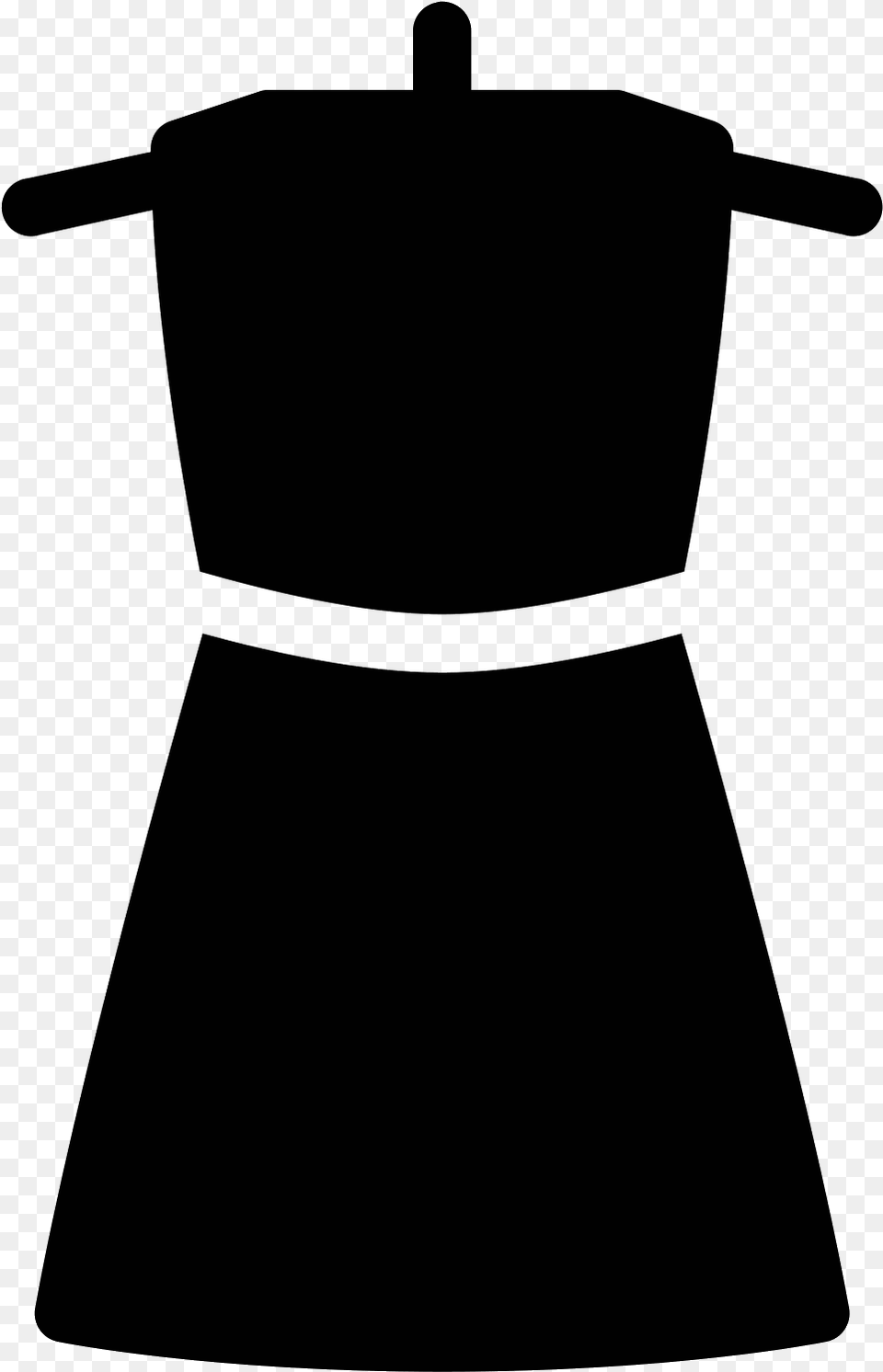 Dress Back View Filled Icon Icono De Ropa, Gray Png Image
