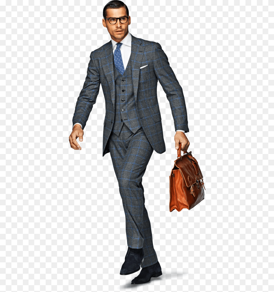 Dress Better Than Your Boss Man With Suitcase, Formal Wear, Bag, Blazer, Clothing Png Image