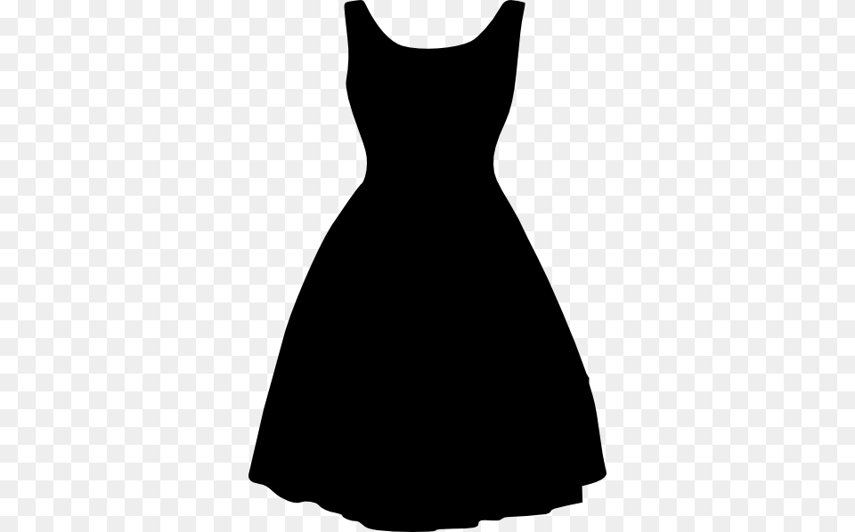 Dress Black Clipart Transparent, Gray Png