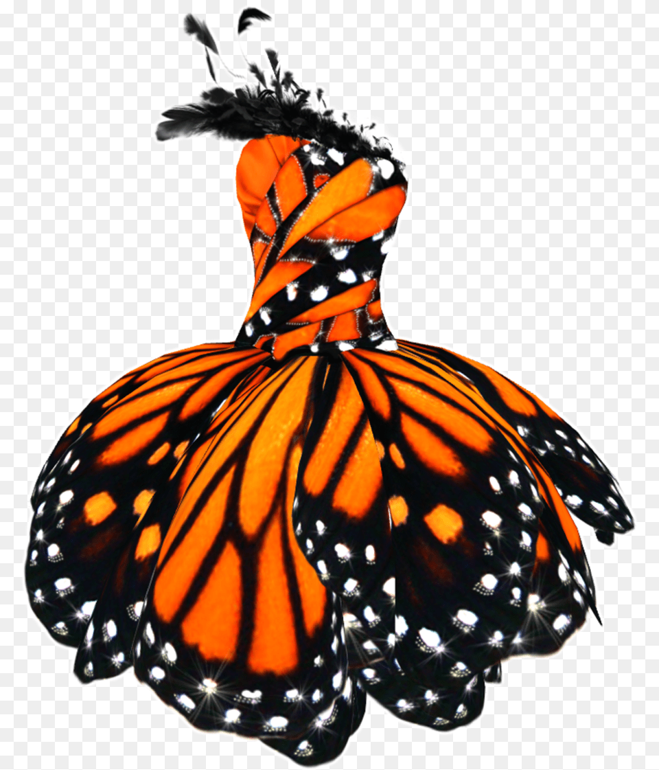 Dress Butterfly Costume Dress, Animal, Insect, Invertebrate, Monarch Free Png Download
