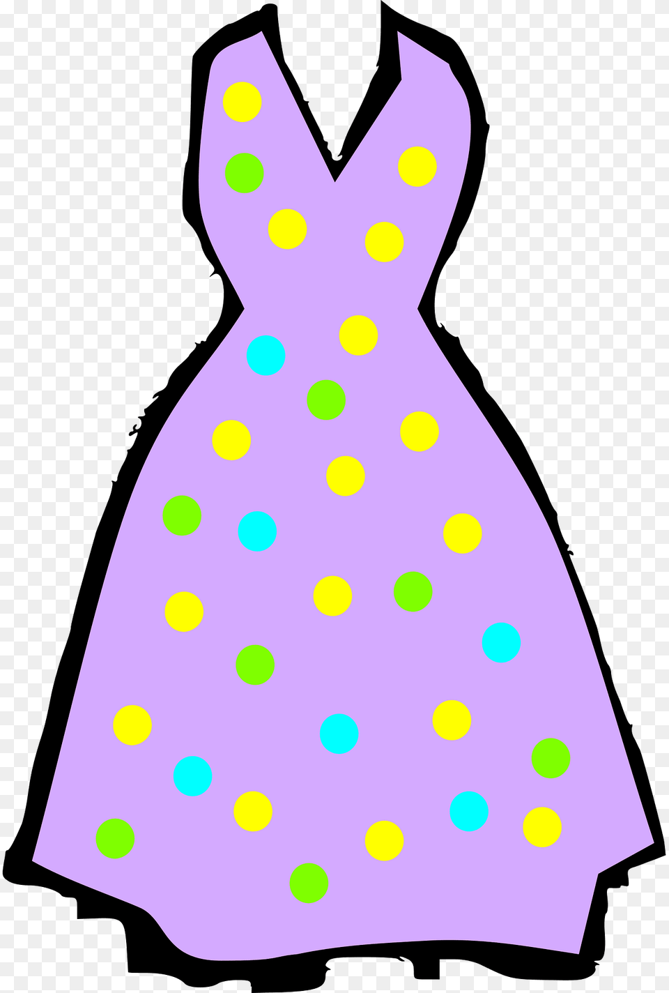 Dress Clipart, Clothing, Pattern, Person, Polka Dot Free Png Download