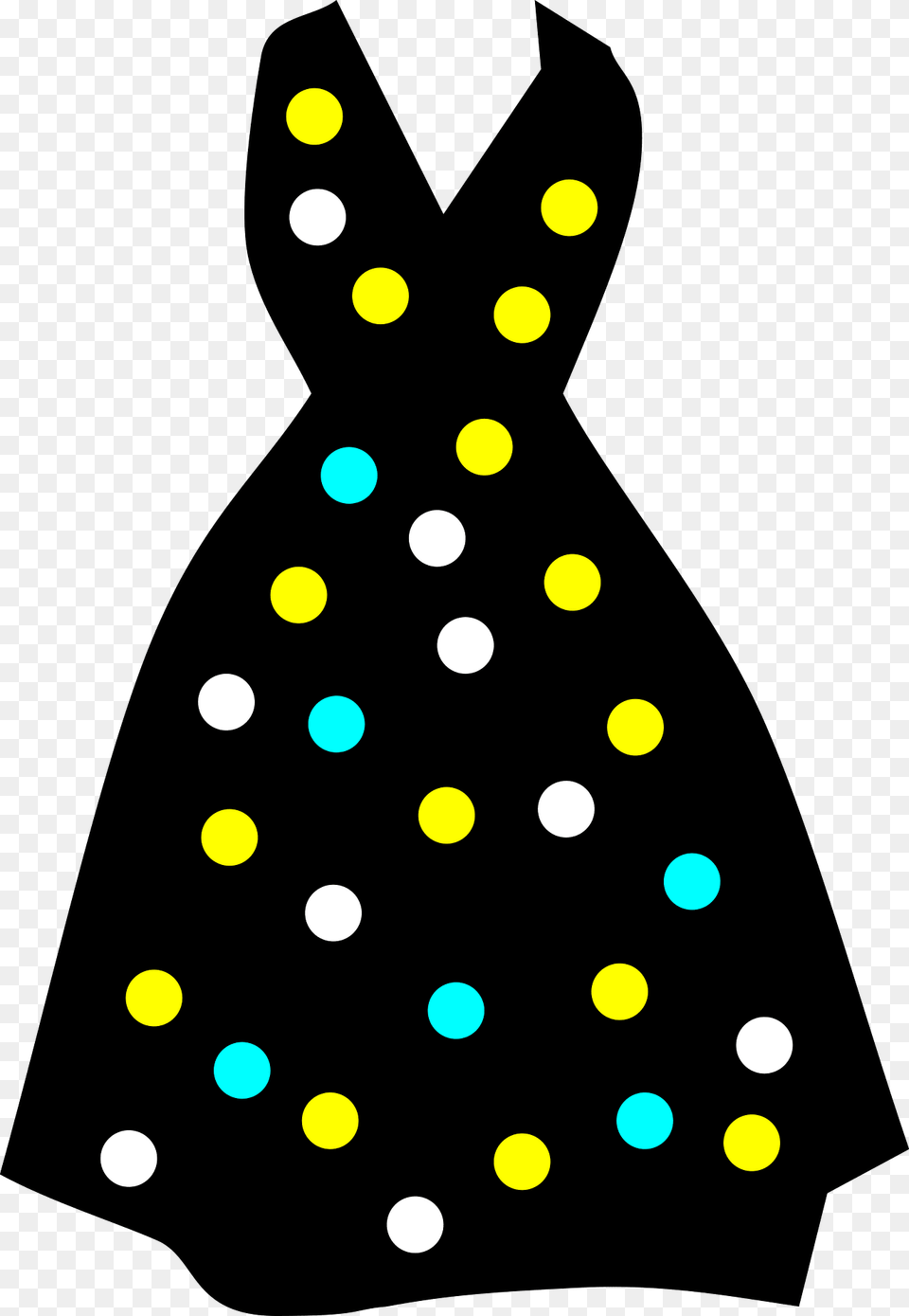 Dress Clipart, Pattern, Clothing, Polka Dot, Formal Wear Free Transparent Png