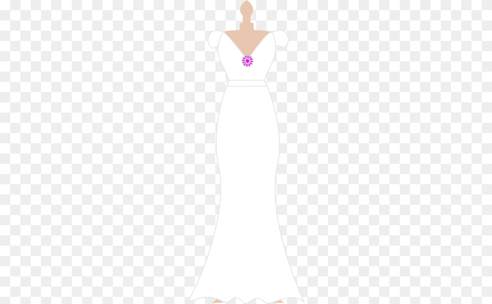 Dress Clipart Vestido Wedding Dress Clipart, Wedding Gown, Clothing, Fashion, Formal Wear Png Image