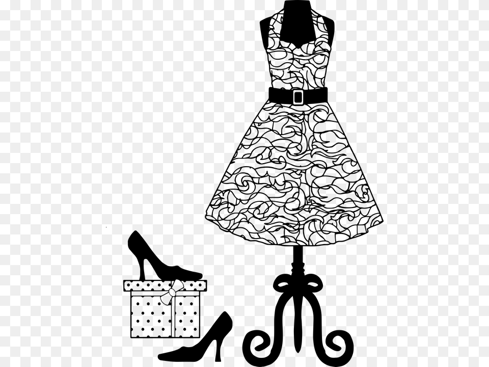 Dress Form Tailor Dress Manequin Mannequin Basic Pump, Gray Free Png