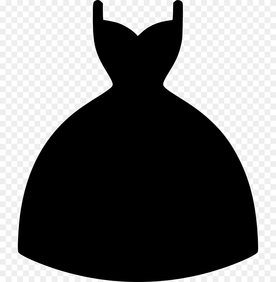 Dress Girl Women Fashion Garment Girl Dress Icon, Silhouette, Animal, Cat, Mammal Free Png Download