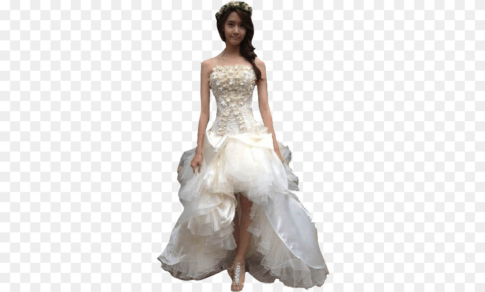 Dress Im Yoona Just Married Wedding Dresses Girl Wedding Dress, Clothing, Fashion, Formal Wear, Gown Free Transparent Png