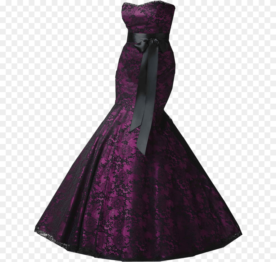Dress Images 1 Image Black And Purple Wedding Dresses, Clothing, Evening Dress, Fashion, Formal Wear Png