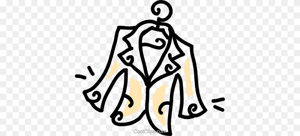 Dress Jacket On A Hanger Royalty Vector Clip Art Illustration, Cape, Clothing, Fashion, Coat Free Png Download