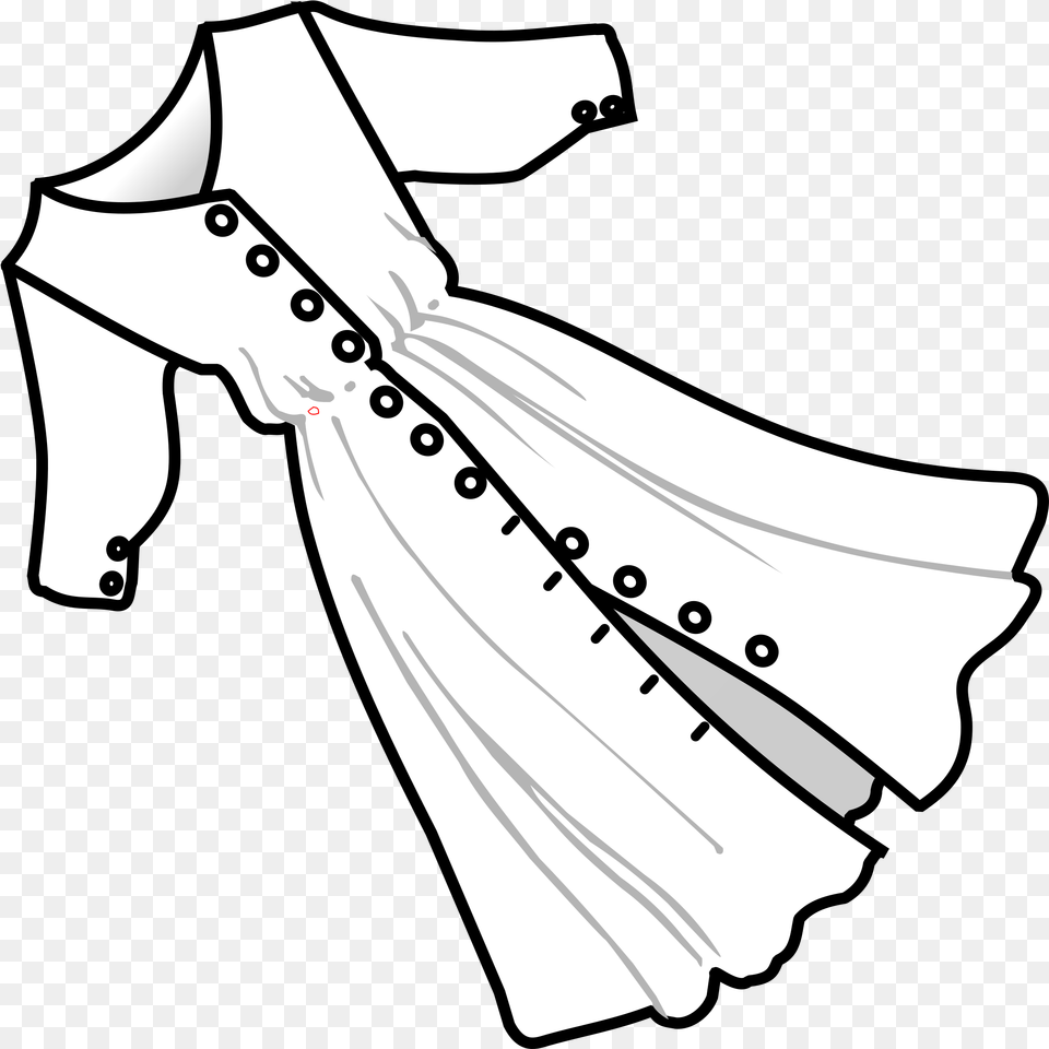 Dress Lineart Clip Arts Dress Clipart Black And White, Clothing, Animal, Fish, Sea Life Free Png Download
