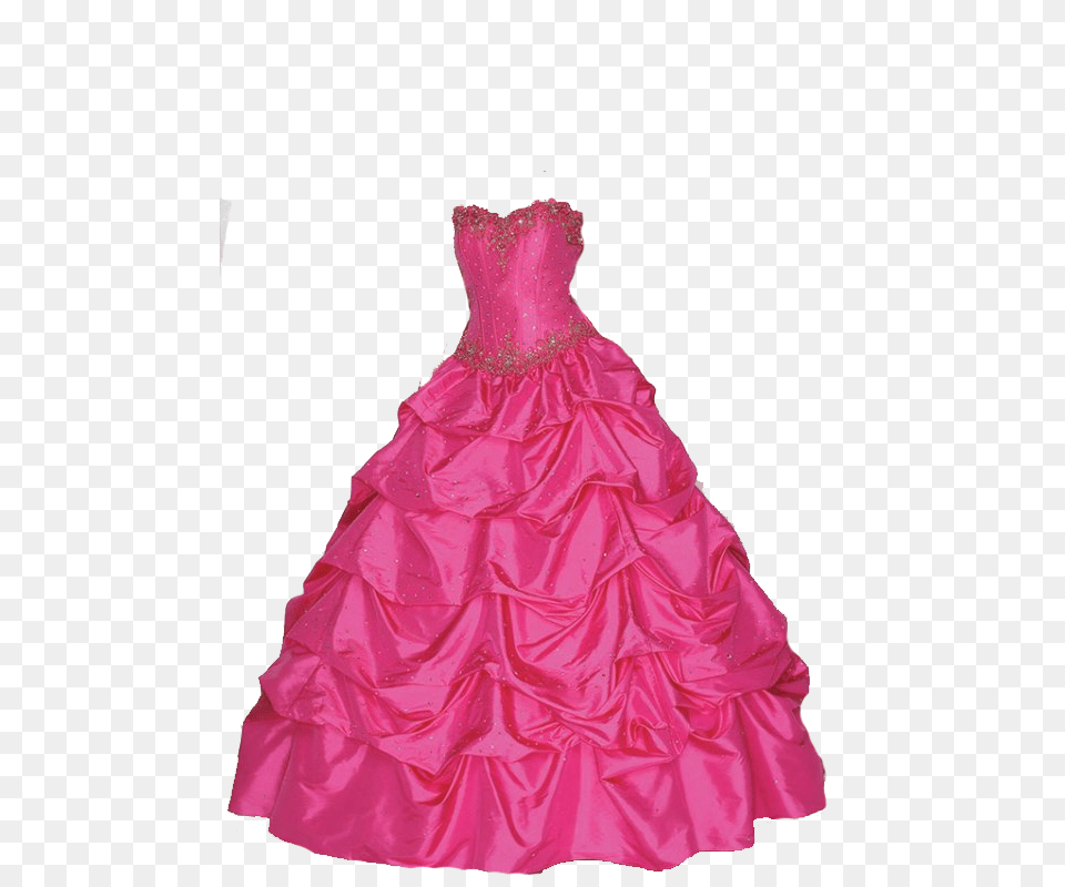 Dress Pink, Wedding Gown, Clothing, Fashion, Wedding Free Png Download