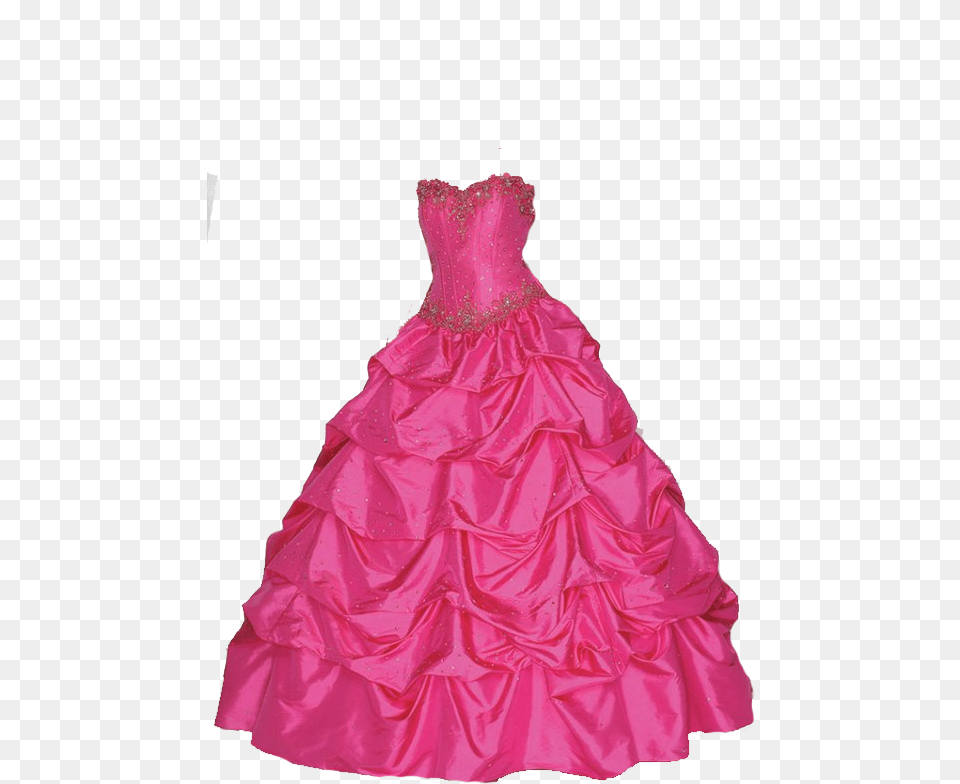 Dress Pink Transparent Pink Dress, Wedding Gown, Clothing, Fashion, Wedding Free Png Download
