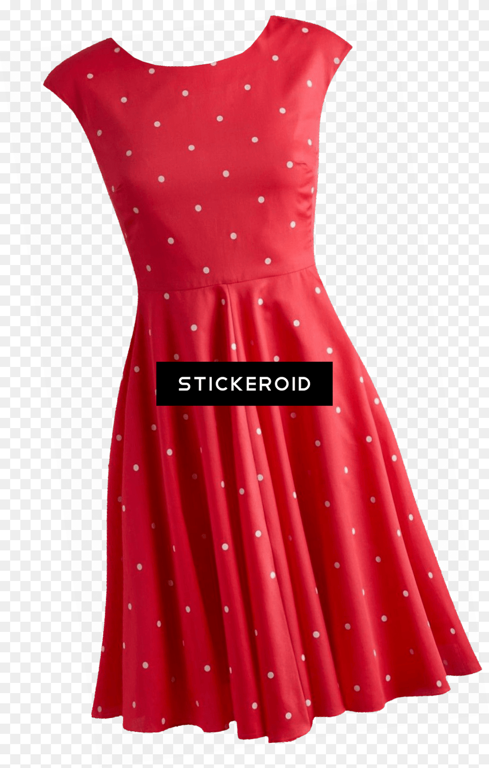 Dress Red Dots Retro Cocktail Dress, Clothing, Pattern, Fashion, Formal Wear Free Png