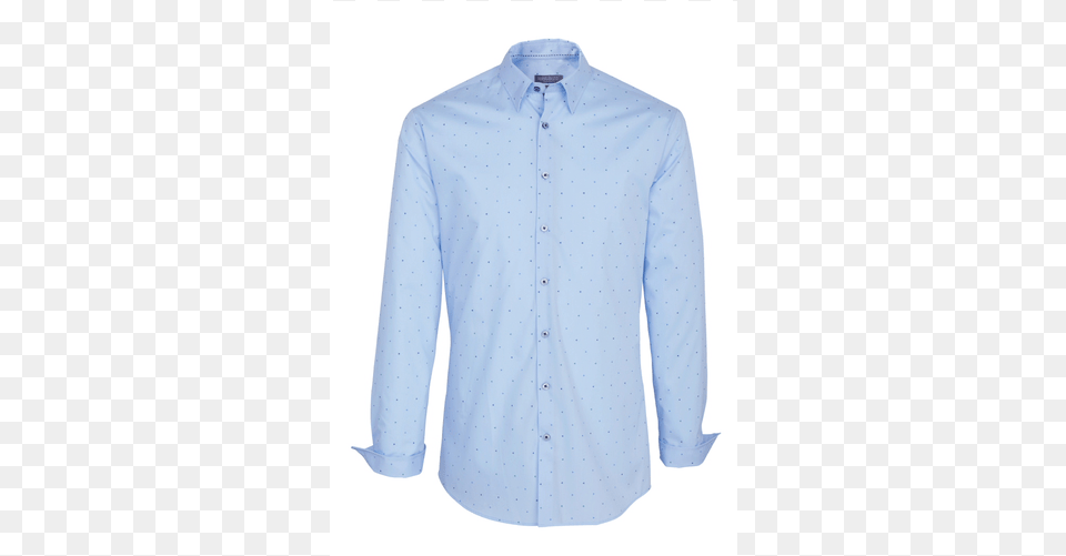 Dress Shirt Slim Fit Light Blue Print Shirt, Clothing, Dress Shirt, Long Sleeve, Sleeve Free Png