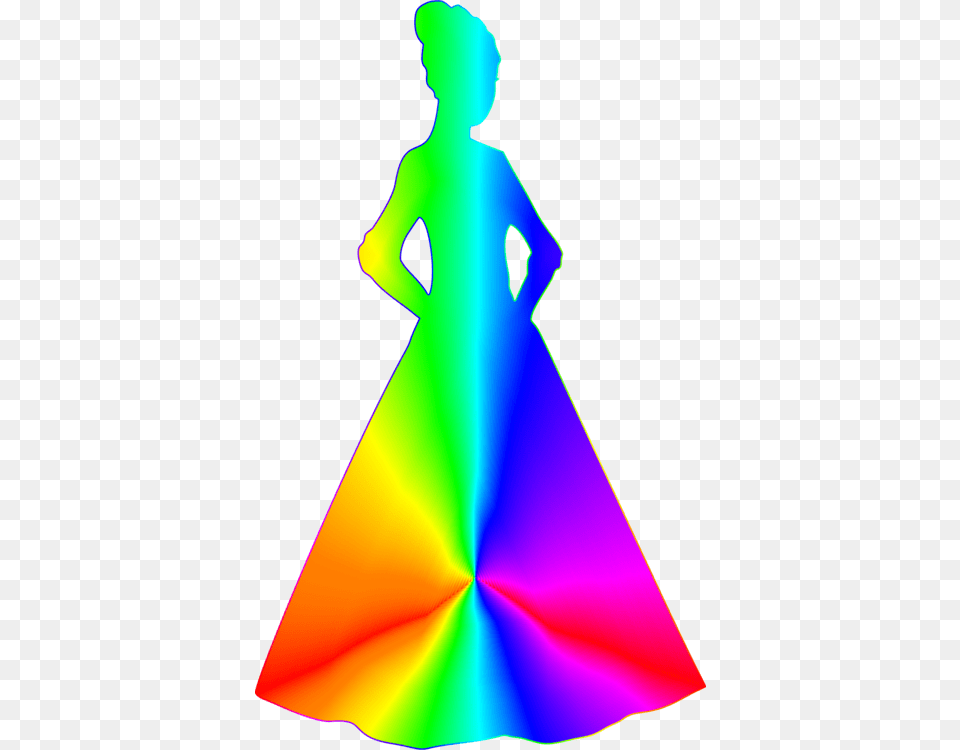 Dress Silhouette Princess Hour Remix, Clothing, Formal Wear, Lighting, Person Free Png Download