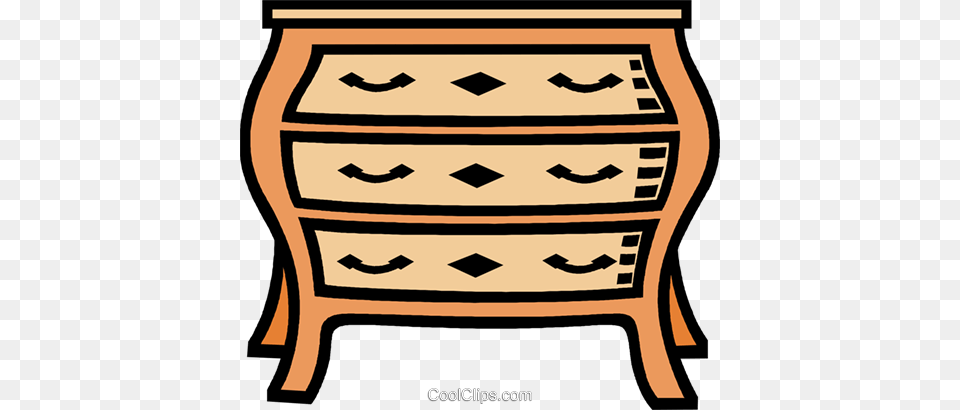 Dresser Chest Drawers Royalty Vector Clip Art Illustration, Cabinet, Drawer, Furniture, Person Free Png Download